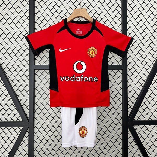 Camiseta Manchester United Primera equipo Niño Retro 2002 2004